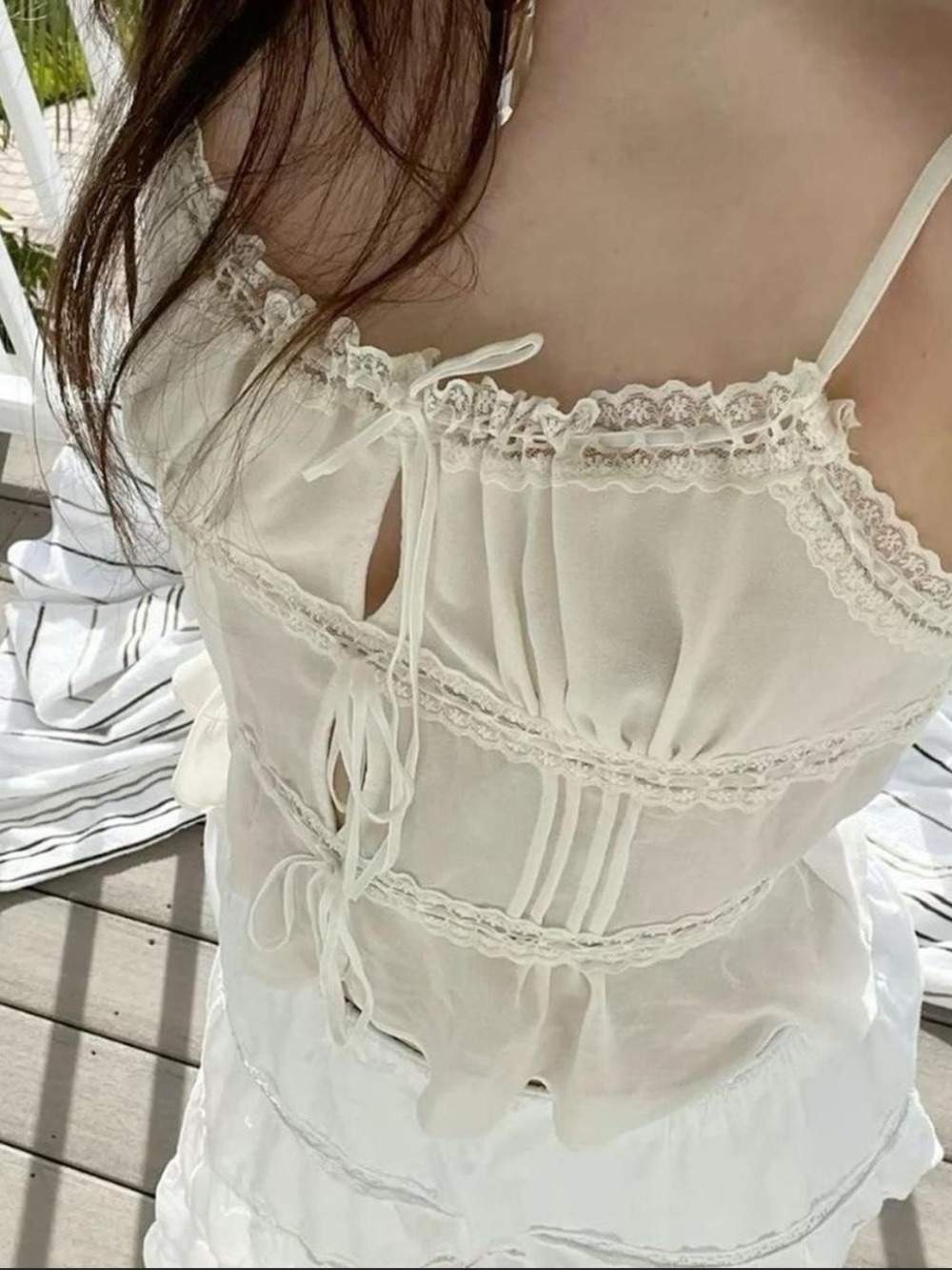 Urban outfitters kimchi blue lace babydoll top